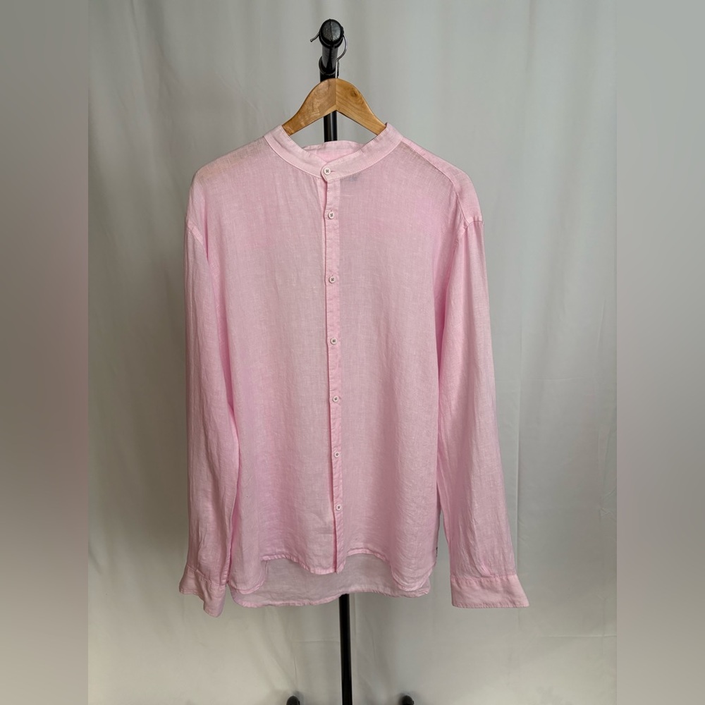 Zeybra Pink Linen Shirt XXL